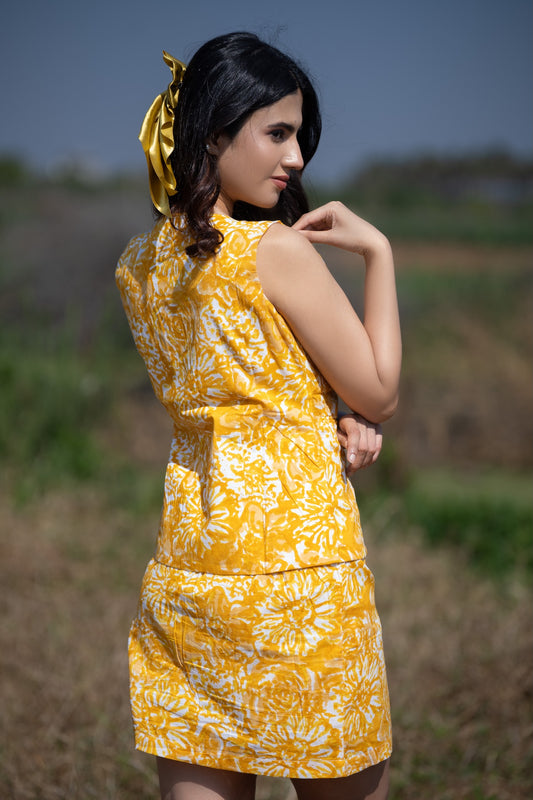 Golden Bloom Co-ord Set