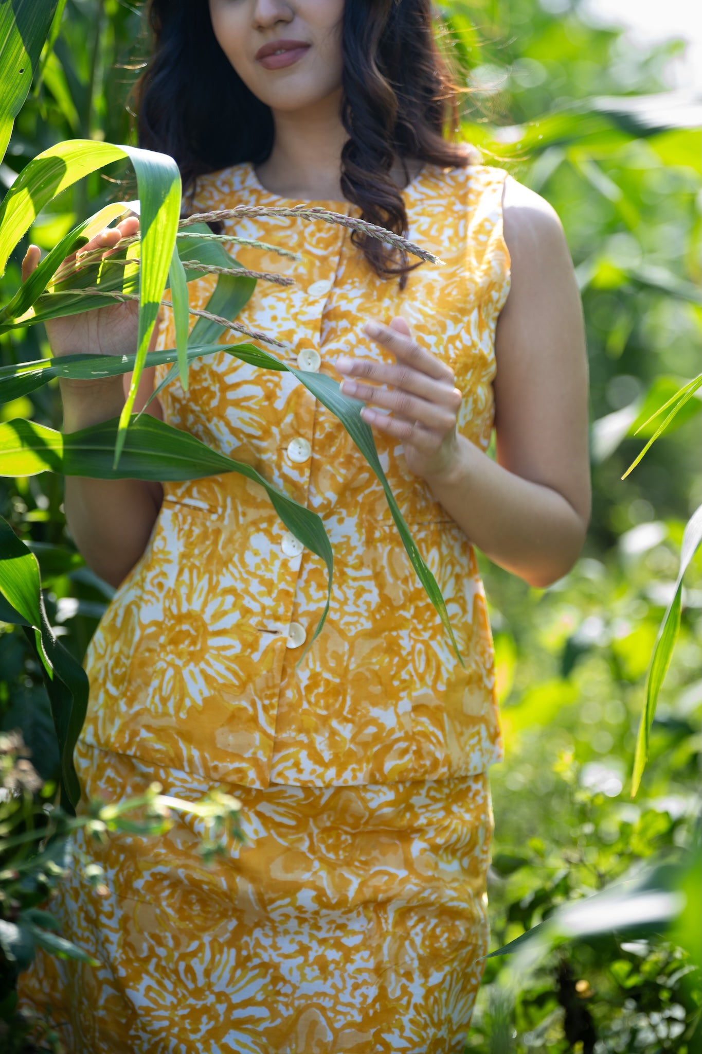 Golden Bloom Co-ord Set
