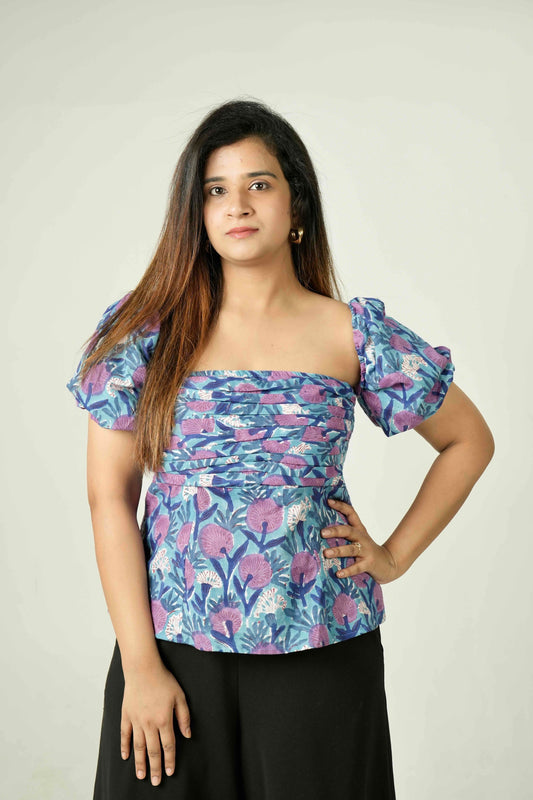 Daisy Blue Top