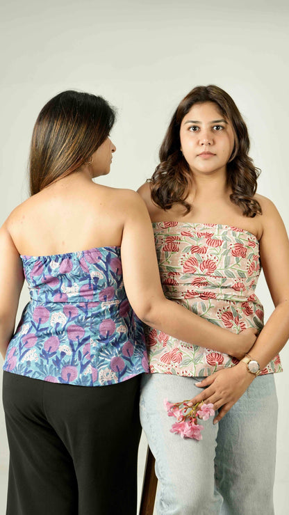 Daisy Peach Top