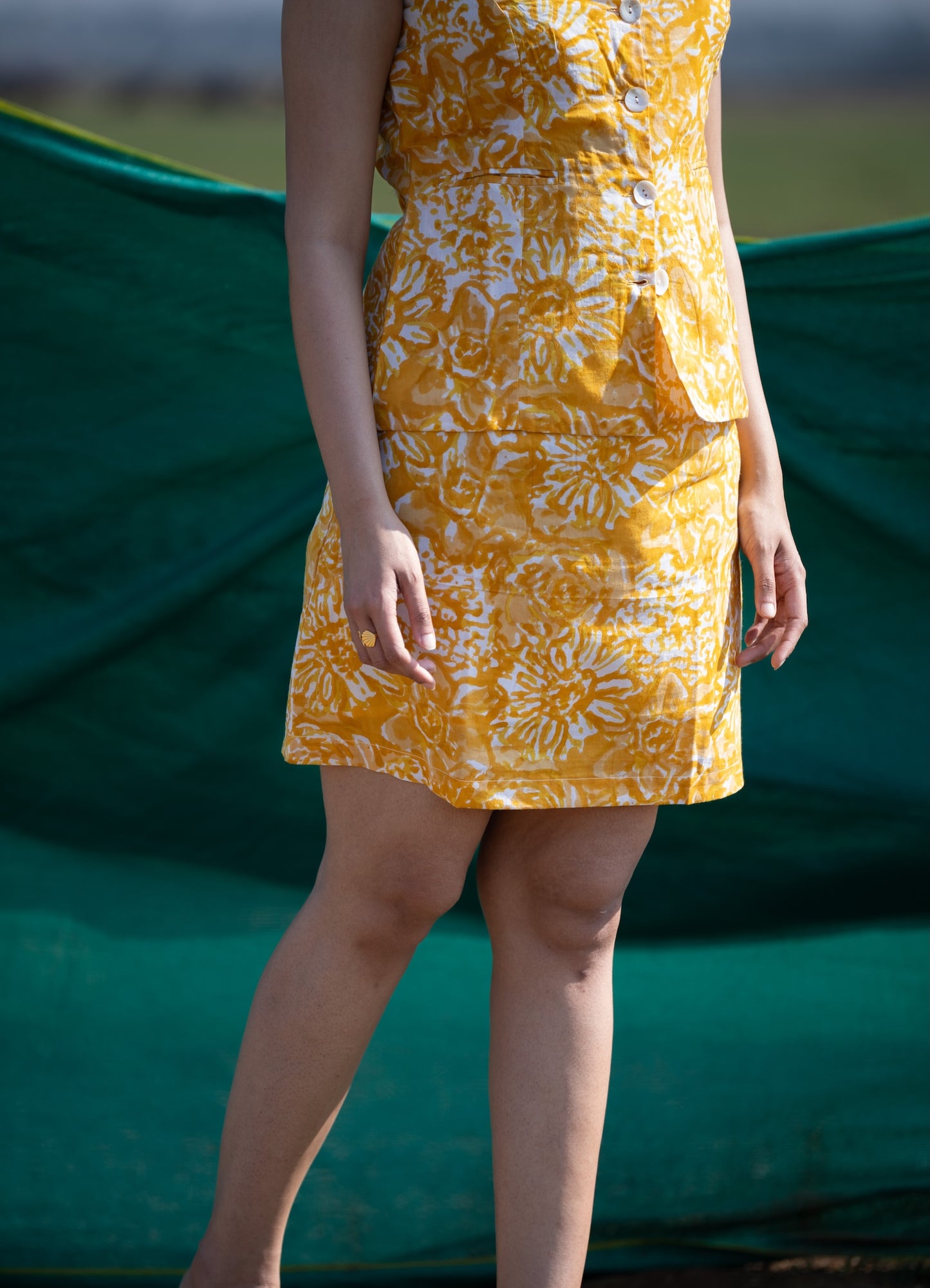 Golden Bloom Co-ord Set